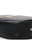Grain De Poudre Matelasse Monogram Mini Lou Camera Bag Black