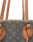 Monogram Denim Onthego MM Washed Grey