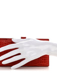 Shiny Alligator Bearn Wallet Geranium