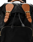 Nylon Medium Rucksack Backpack Black