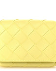 Nappa Intrecciato Trifold Wallet Ice Cream