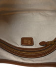 Canvas Calfskin Striped Ivy Cacao Naturale