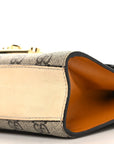 GG Supreme Monogram Calfskin Small Padlock Shoulder Bag Beige Mystic White Sun Oil