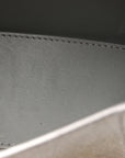 Glitter Fabric Hourglass Top Handle Bag XS Grey