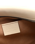 Calfskin Matelasse Small GG Marmont Chain Shoulder Bag White
