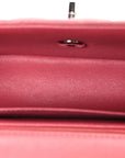 Lambskin Quilted Mini Rectangular Flap Pink