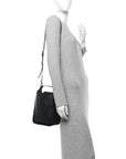 Calfskin Logo XS Tool 2.0 North-South Tote Black