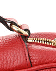 Pebbled Calfskin Small Soho Disco Bag Tabasco Red