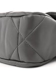 Lambskin Quilted Medium CHNL 19 Flap Dark Grey