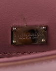 Calfskin Lucia Small Satchel Purple