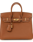 Togo Birkin 25 Gold