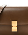 Box Calfskin Medium Classic Box Flap Bag Camel
