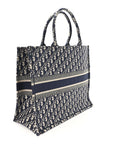 Oblique Large Book Tote Blue Multicolor