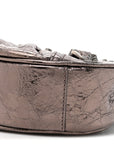 Metallic Agneau Arena Le Cagole Shoulder Bag XS Dark Bronze