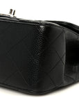 Caviar Quilted Mini Square Flap Black