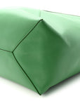 Shiny Calfskin XL Puzzle Fold Tote Tropical Green