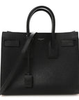 Grained Calfskin Small Sac De Jour Black