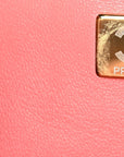 Iridescent Lambskin Quilted Mini Rectangular Flap Pink
