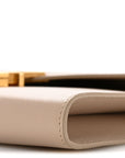 Grain De Poudre Monogram Cassandra Chain Wallet Dark Beige