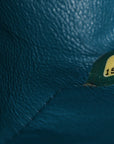 Lambskin Quilted Jumbo Double Flap Turquoise