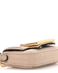 Canvas Vitello King FF Embroidered Nano Maxi Buckle Baguette Charm Nuvola