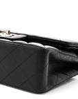 Lambskin Quilted Small Double Flap Black
