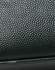 Grain de Poudre Medium Classic Monogram Cassandra Top Handle Dark Green