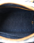 Denim Oblique Groove 20 Bag Blue