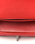 Caviar Quilted Mini Rectangular Flap Red