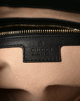 GG Supreme Monogram Medium Padlock Shoulder Bag Black