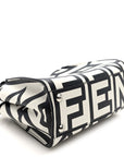 X MARC JACOBS Nappa Mini Peekaboo I SEE U Satchel Black White