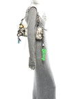 Agneau Arena Charms Small Le Cagole Sling Bag Optic White