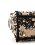 Canvas Toile De Jouy Embroidered Mini Lady D-Lite Beige Mullticolor