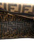 Fabric Jacquard FF 1974 Medium Baguette Tobacco Moro Black