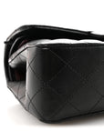 Lambskin Quilted Small Double Flap Black