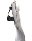 Saffiano Lux Re-Edition 2005 Shoulder Bag Black