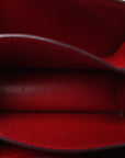 Box Calfskin Small Classic Box Flap Bag Red