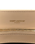 Calfskin Y Quilted Monogram Medium Loulou Chain Satchel Dark Beige