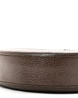 GG Supreme Monogram Web Mini Ophidia Round Shoulder Bag Brown