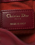 Lambskin Cannage Miss D1OR Bucket Bag Cherry Red