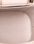 Lambskin Quilted Trendy Vanity Case Lilac