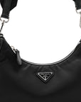 Re-Nylon Saffiano Re-Edition 2005 Shoulder Bag Black