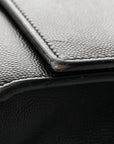 Grain De Poudre Medium Classic Monogram Kate Satchel Black