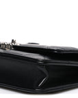 Lambskin Quilted CHNL 19 Wallet On Chain WOC Black