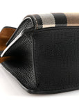 Derby Calfskin House Check Small Macken Crossbody Bag Black