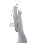 Patent Maxi Intrecciato Cassette Crossbody Bag White
