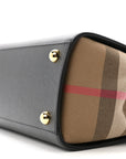 Calfskin Mega Check Small Banwell Tote Black