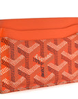 Goyardine Saint Sulpice Card Holder Orange
