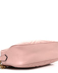Calfskin Matelasse Small GG Marmont Chain Shoulder Bag Perfect Pink