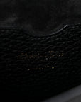 Grained Calfskin Large Bobby Flap Black